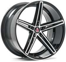Alloy Wheels 19" Axe EX14 Black Polished Face For Lexus IS 220d [Mk2] 05-12