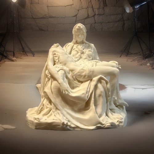 Pietà statue white - statue, –