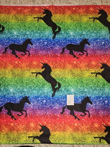 Unicorn silhouette rainbow