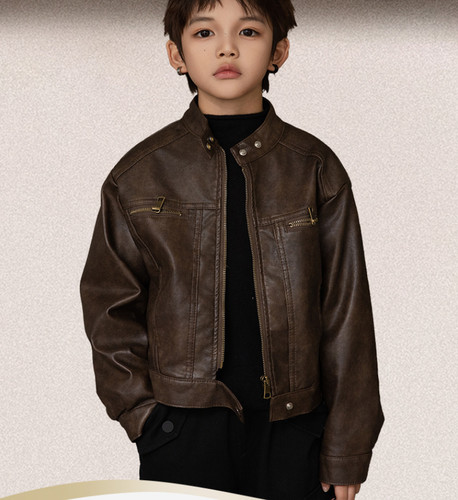 Boys motorcycle jacket faux - motorcycle,