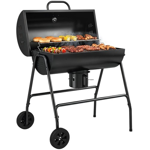 Outsunny barrel charcoal - outsunny,