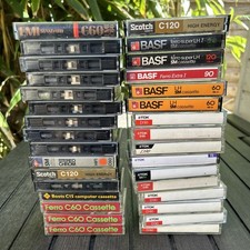 32 Used Audio Cassette Tapes