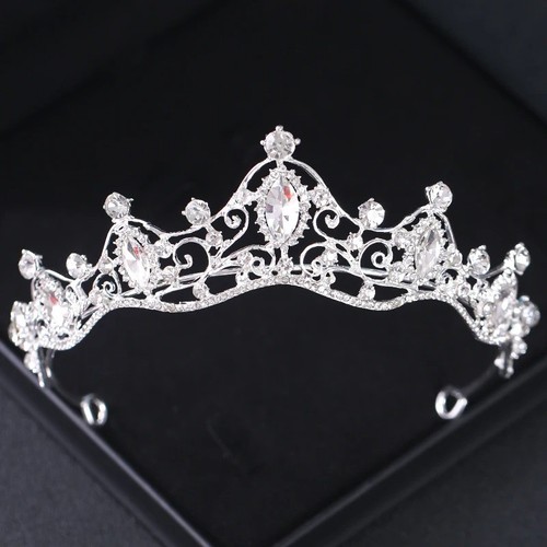 Crystal leaf bridal tiara for - leaf,
