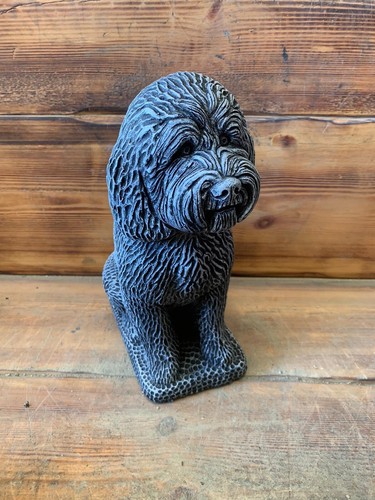 Stone garden detailed cockapoo - garden,