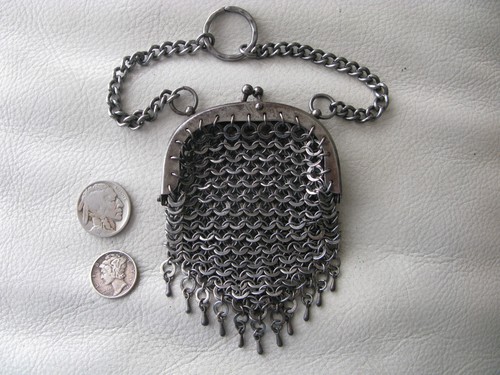 Antique chatelain gun metal - antique,