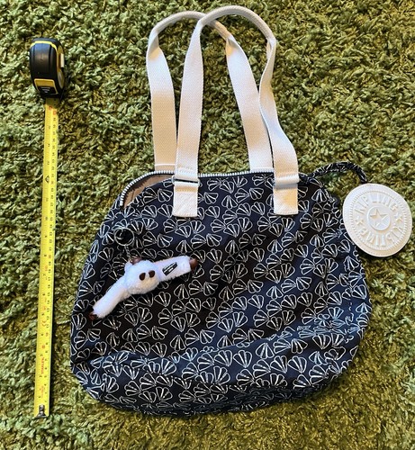 Navy and white kipling - white, handbag