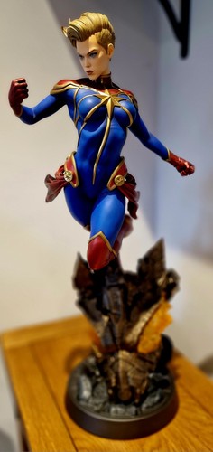Captain marvel statue - statue, by