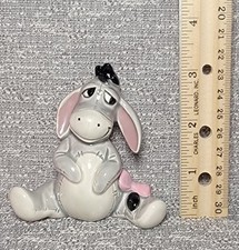 Vintage Disney Winnie The Pooh Eeyore Ceramic Porcelain Figurine Japan 3.5"