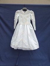 Jola Moda Usa White Wow Formal Wedding Party Church Communion dress Age 8 Approx