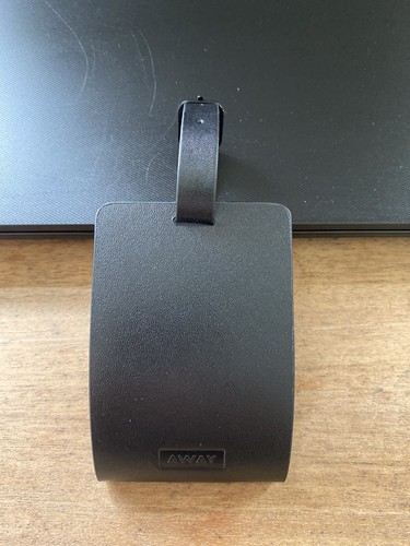 Away leather luggage - leather, tag