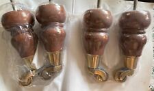 Laura Ashley Sofa Legs Brass Wheel Castors  X 4