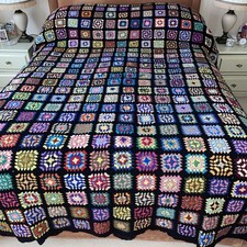 Hand Crocheted Black Vintage