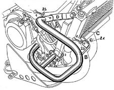 Yamaha XTZ750 Super Tenere Engine Guard - White BY HEPCO & BECKER (1989-1997)
