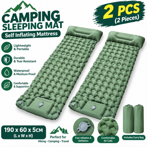 2pcs 190x60x5cm inflatable - 190x60x5cm,