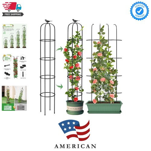 Rustproof tall garden obelisk - tall,