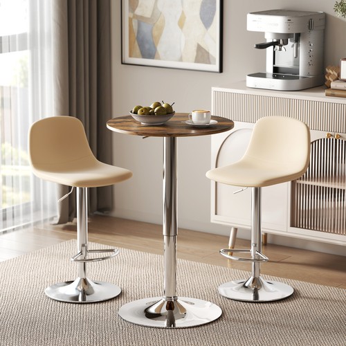 Round bar table with - bar,