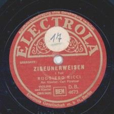 Ruggiero Ricci - Zigeunerweisen 1. Teil / 2. Teil