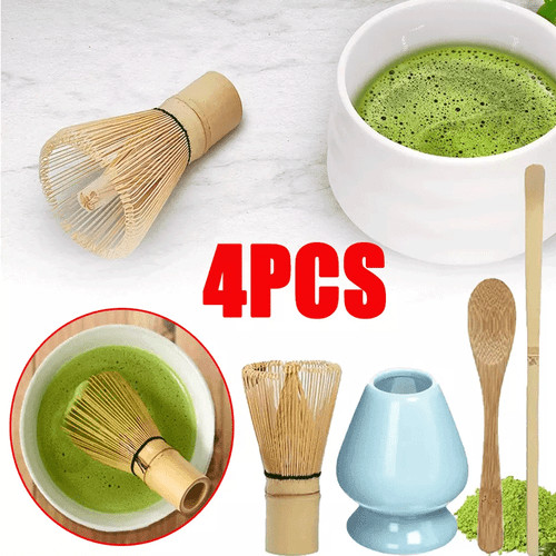 Bamboo matcha whisk set - whisk, chasen