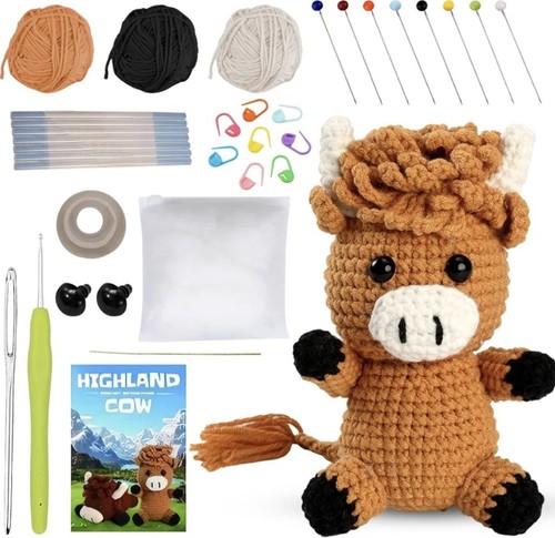 Highland cow crochet - cow, kit