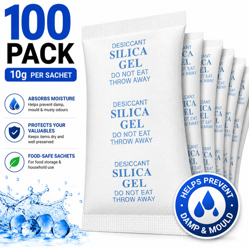 100 10g silica - gel, sachets