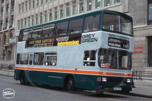 Bus photo grey green 167 - grey,