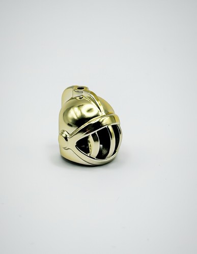 Lego chrome gold helmet fixed - gold,