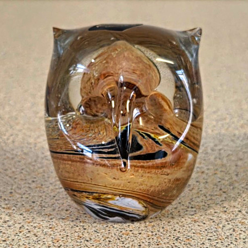 Phoenician glass art - glass, owl