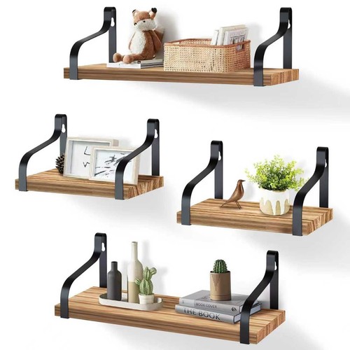 Set wooden floating wall - x4,