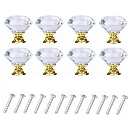 Gold door knobs handles - 8x,