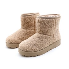 Lurnet Women's Sherpa Winter Ankle Boots Plush Fleece, Cozy Slip-On Style