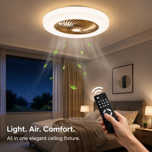 Modern led ceiling fan light - modern,