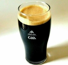 2x "GAA Croke Park Logo" Guinness Pint Glass Draught Beer Traditional Tulip Gift