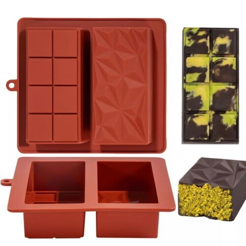 Silicone deep chocolate bar - deep,