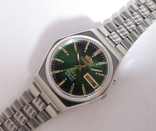 Vintage ORIENT Crystal 3 AAA Men Automatic Japan Wristwatch Stainless Steel