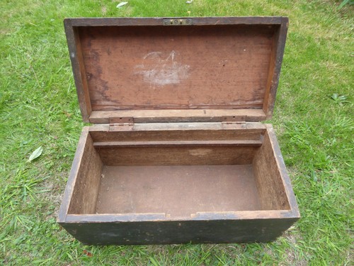 Wooden tool chest toy box - wooden,