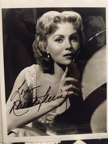 Rhonda fleming signed w - rhonda,