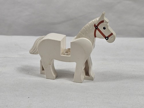 Lego white horse dark - lego,