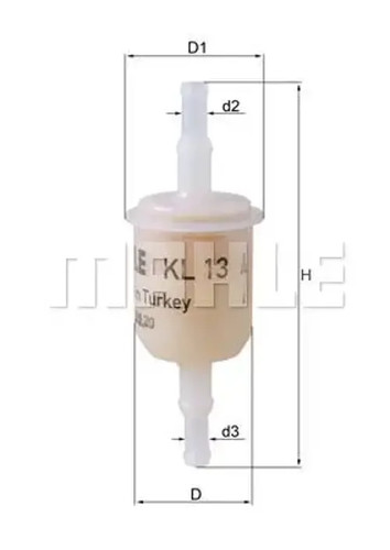 Fuel filter line - in-line, kl