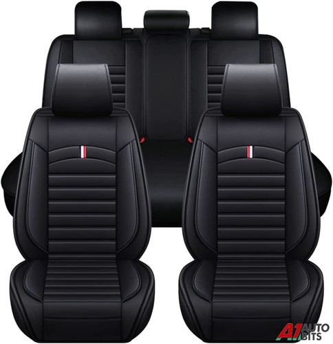 Full black leather set - full,
