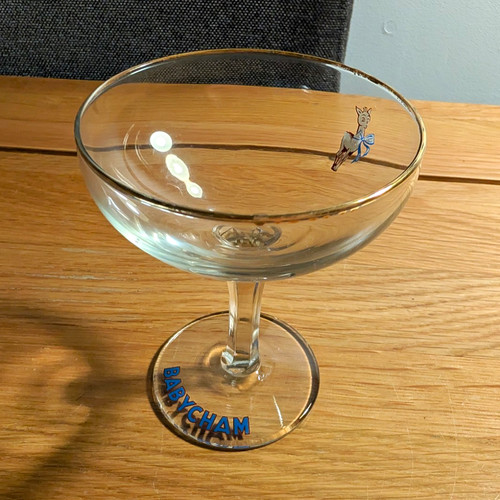 Babycham coupe stemmed - babycham,