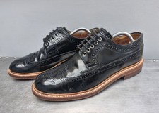 Grenson 'Rose' Black Brogues Shoes Lace Up Size UK 8 G Leather Smart