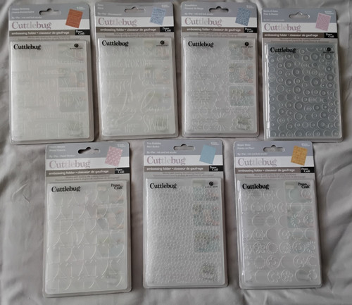 Cuttlebug embossing - x,