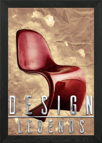 Panton chair framed wall - wall, art