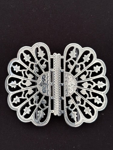 Solid silver nurses belt - solid,