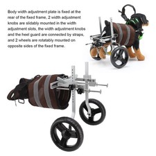 Dog Wheelchair Adjustable Dog Wheelchair 2 Wheels For Back Legs