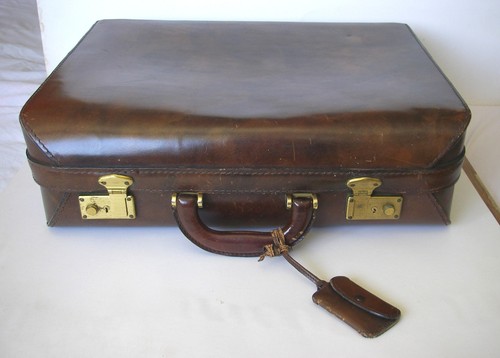 Vintage brown italian leather - italian,