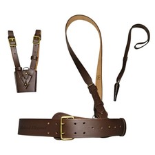 SAM Browne Belt with Shoulder Strap,Sword Frog & Knot Genuine ARMY CrossBELT NEW