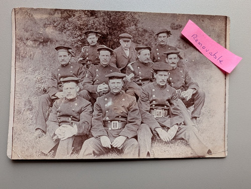 Old photo men military uniform - military,