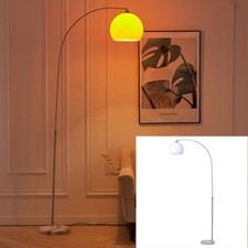 Arch Design Floor Lamp Reading Light Dome Lampshade Marble Standing