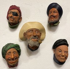 5 Vintage Bossons Chalkware